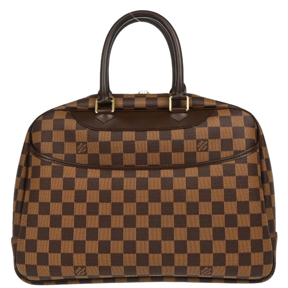 Louis Vuitton Damier Deauville Bowling Vanity Handbag